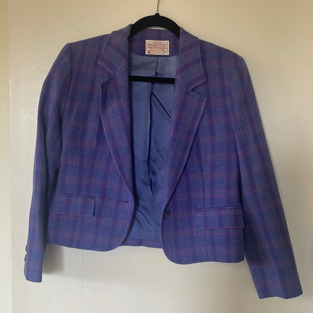 Vintage Pendleton blazer and skirt